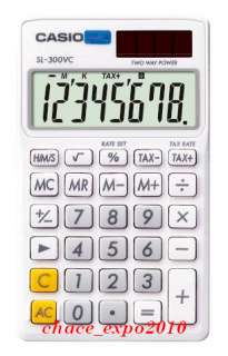 New Casio Portabl Calculator SL 300VC WE(SL300VC)White  