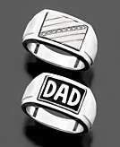   Reviews for Mens Sterling Silver Diamond Accent Reversible Dad Ring