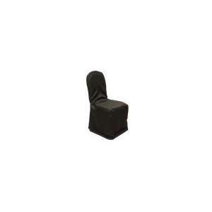   wedding Polyester Banquet Chair Cover   Black