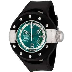   GMT Aqua Enamel Dial Black Polyurethane Watch Invicta Watches