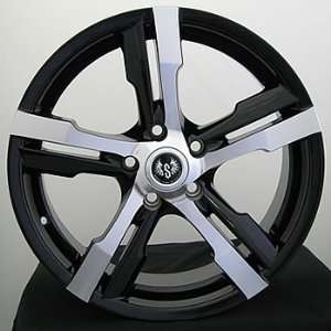  17x7 Black Stern st4 5x100 wheels wheel Automotive