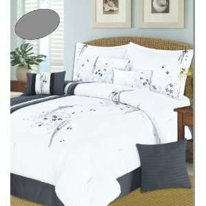   Piece Black & White Comforter Set, Queen Size