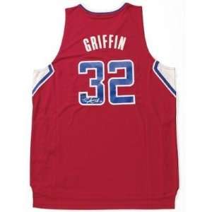 Blake Griffin Autographed Uniform   Red PANINI   Autographed NBA 