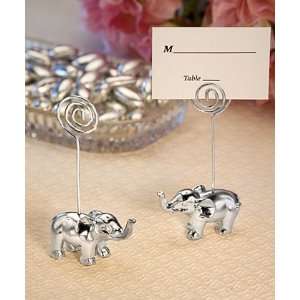 Bridal Shower / Wedding Favors  Silver Finish Elephant 