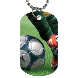Soccer Ball Player Football Sports Dog Tag Necklace  