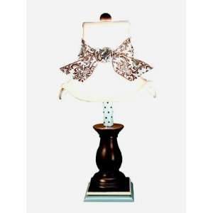  Blue and Brown Candlestick Table Lamp