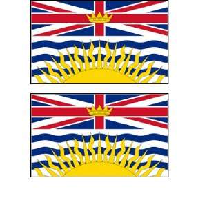 Canadian Province British Columbia Flag Stickers Decal Bumper Window 