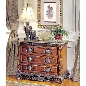 Bombe Chest with Wood, Metal and Stone