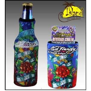 Ed Hardy Tattoo Bottle & Can Cooler Koozies 2010 S9 
