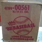 1988 Fleer Baseball Cello Case 16 Boxed
