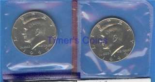 1990 through 1999 P&D BU Kennedy Set 20 coins  Mint Cellos  