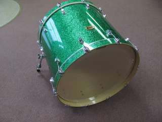 Ludwig Centennial Bass Drum Green Sparkle 20x22 Kick  