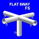 Heavy Duty Steel Flat 5Way Fitting   EFGF5