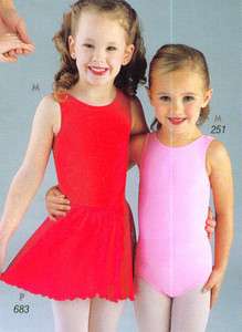 NWT Tank leotard Dance Matte spandex Many colors ch/Ad  