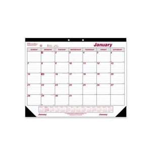   Calendar pad has a reinforced backing card, corners and two eyelets