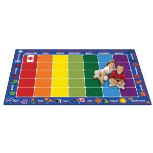  Carpets for Kids French Calendar Rug   Rectangle   84 x 