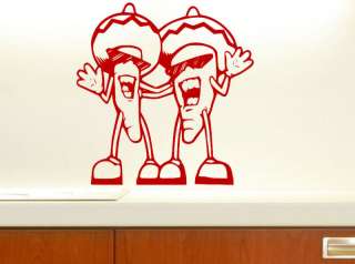 Chili Peppers Wall Decor Decal Sticker Vinyl Art CP5  