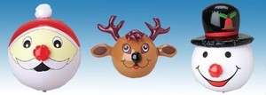 Christmas Holiday Inflatable Beach Ball Decorations  