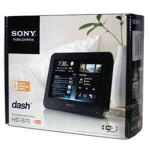 Sony Dash Table Tablet Alarm Clock Digital 7 HID B70 Brown Brand New 