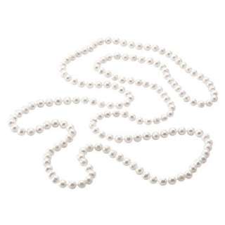 100 Inch Pearl Necklace   White.Opens in a new window