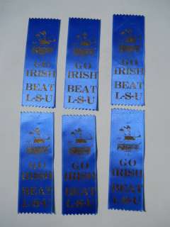 Notre Dame vs LSU College Football Ribbons 1970s  