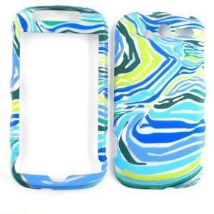  BLUE/GREEN ZEBRA PRINT CELL PHONE COVER FACEPLATE CASE FOR 