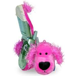   EM Pink Dog with Fuzzy Ears Cell Phone Cover (Flip Style) Electronics