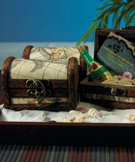   TREASURE CHESTS + 24 WOODEN TRINKET FAVOR BOXES 068180016914  
