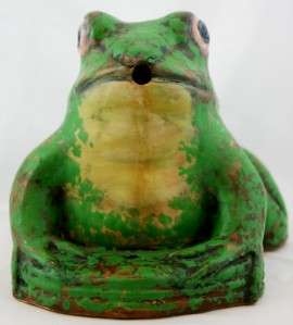 WELLER COPPERTONE RARE 8 x 11.5 x 9.5 FOUNTAIN FROG IN GREAT COLORS 