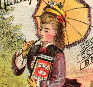 Parasol Lady Libby Canned Beef Meat Victorian Trade CARD  