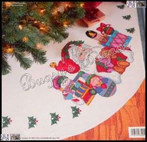   TOYS Counted Cross Stitch Christmas Tree Skirt Kit   B. Smith  