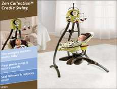   NEW Fisher Price Zen Collection Cradle Swing 6 Lullabies and 8 Tracks
