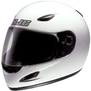    HJC Youth CS Y Solid Full Face Helmet Large  White Automotive