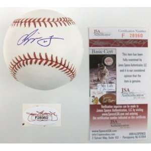 Chipper Jones Signed Baseball Omlb Jsa Braves   Autographed Baseballs