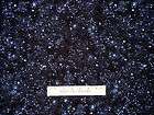 Starry Night Sky Space Star Universe Novelty Blue Black Cotton Fabric 