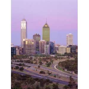 City Skyline from Kings Park, Perth, Western Australia, Australia 