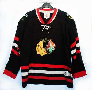 Chicago Blackhawks Custom Heritage knit Sweater Jersey  