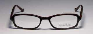 NEW CYNTHIA ROWLEY 352 51 17 135 SILVER PATTERN BLACK EYEGLASSES 