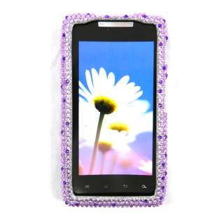   DROID RAZR MAXX XT916 3D HOT PURPLE DIAMOND HARD SNAP ON CASE  