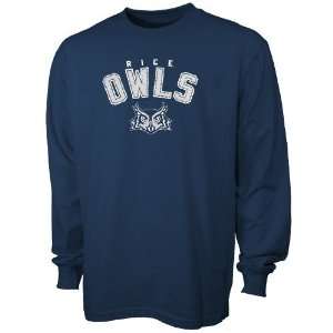  Rice Owls Navy Blue Cobra Long Sleeve T shirt