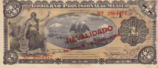 Mexico $ 1 Peso Gobierno Provisional de Mexico 1914 A.UNC Serie 