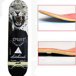New Skateboard Maple 7.5 × 31.4 Leopard Stickers Pro Complete 50% 