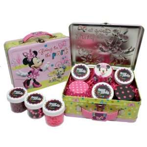 Disney Minnie Mouse Cupcake Kit in Collectible Tin #1 by Crispie 