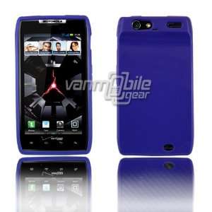 Motorola Droid RAZR TPU Cell Phone Skin Case Cover   Blue Solid Color 