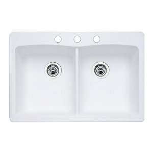   Double Basin Composite Granite Kitchen Sink 440221 3