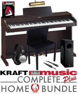 Roland RP 301 Rosewood 88 Key Digital Piano COMPLETE HOME BUNDLE PLUS 