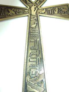 brass Ankh 7 egyptian wall hanging hand made engraved key of life 