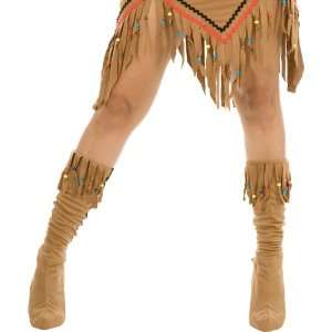 Lets Party By Charades Costumes Indian Maiden Suede Adult Boot Covers 