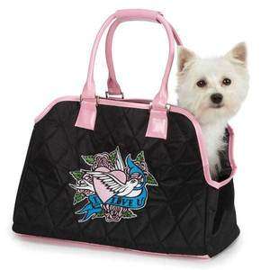   Collection Quilted Pet Purse Carriers I Love U Dog Handbag Carrier
