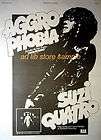 SUZI QUATRO   AGGROPHOBIA, POSTER SIZE AD 1977/ADVERT/AD​VERTISEMENT